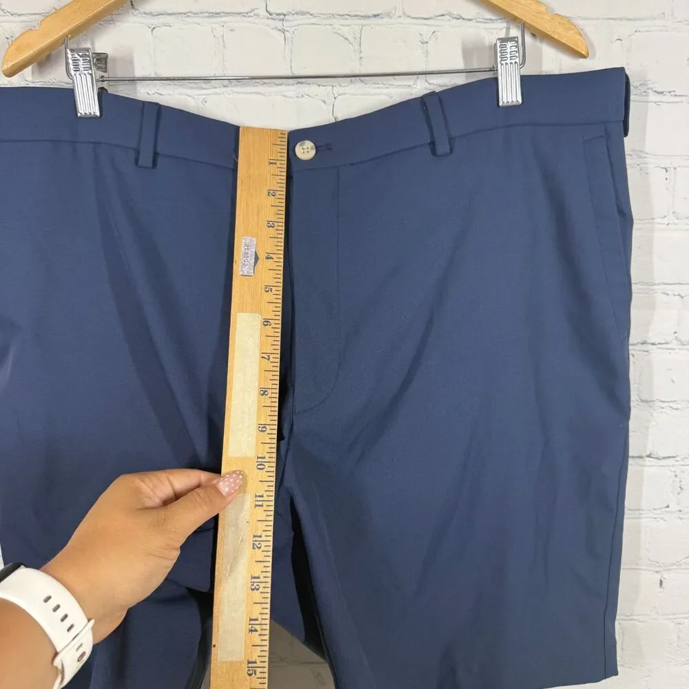 Peter Millar Crown Sport Golf Shorts Men Size 40 Blue Performance Stretch Chino